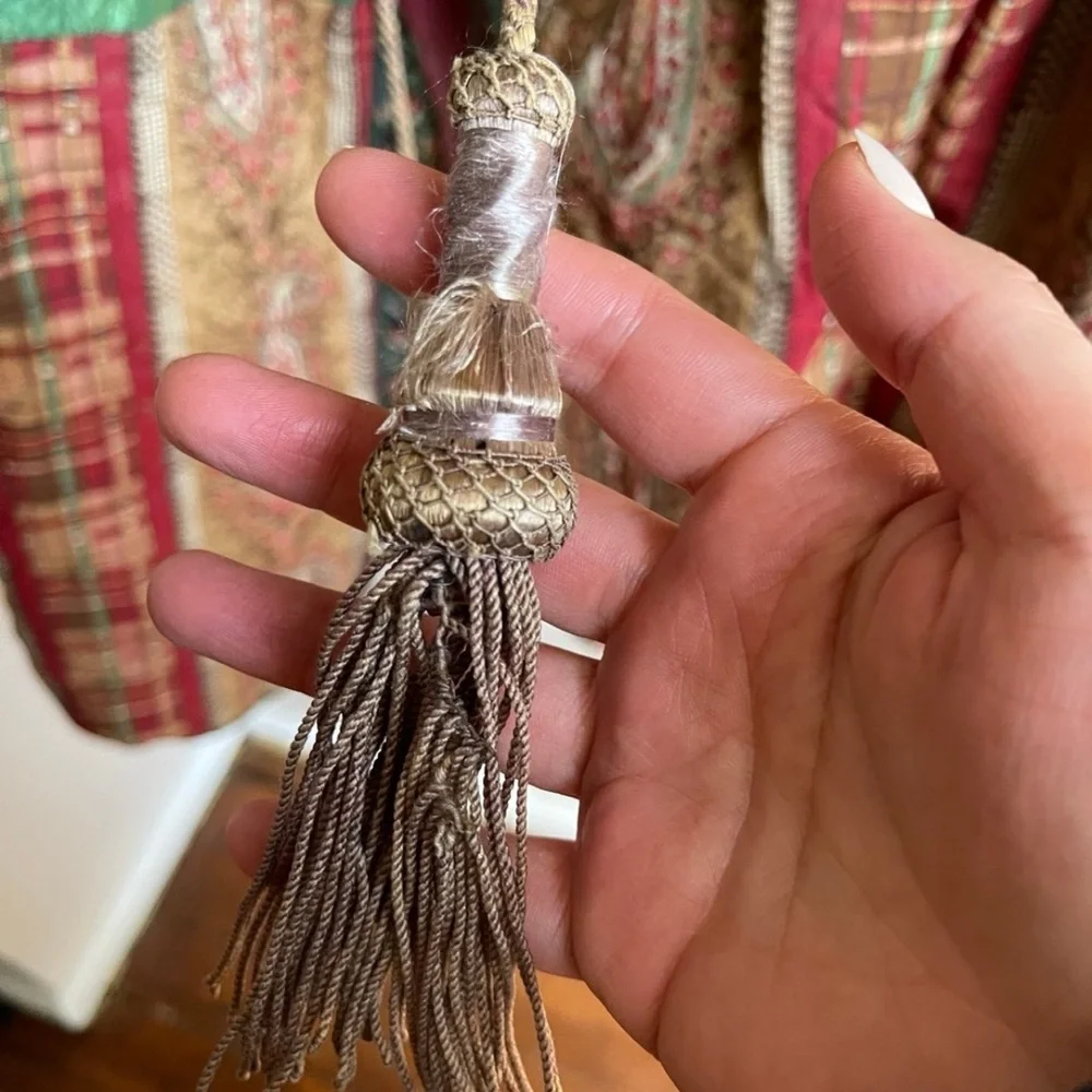 Vintage 1970s Quilted Robe Bohemian Patchwork - Picture 6 of 12